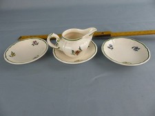 VILLEROY & BOCH ALT STRASSBURG rare lot 3 assiettes + petit crémier de dinette