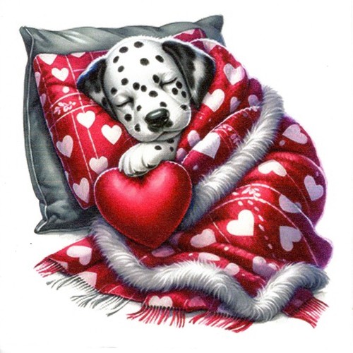 Serviettes papier chien - en,