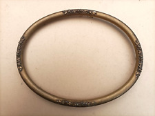 Ancien cadre ovale en bois et