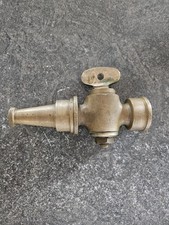 Embout Lance Incendie Pompier Robinet Ancien Laiton