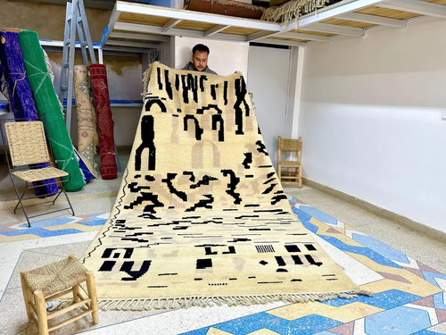 Tapis laine berbère - laine,