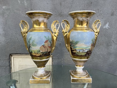 Belle paire vases empire en - paire,