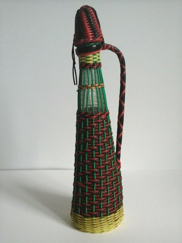 Bouteille scoubidou vintage