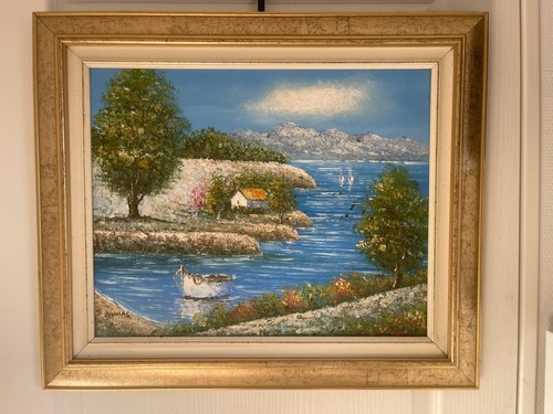 Ancien tableau peinture huile - peinture,
