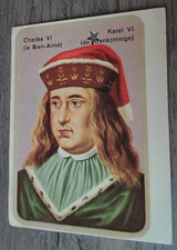 Carte Image ancienne BISCOTTES MARTIN (2) Charles VI Le Bien-Aimé
