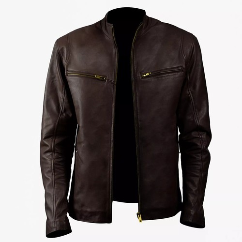 Blouson motard homme cuir - blouson, en