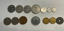 lot de 20 monnaies étrangères, françaises et 2 billets