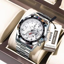 POEDAGAR Montre Homme 46mm