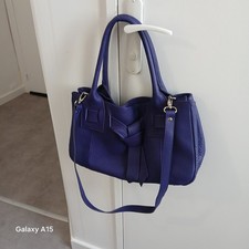 Elégant sac cuir souple - Violet /Indigo - Etat Neuf -  Porté Epaule /Main