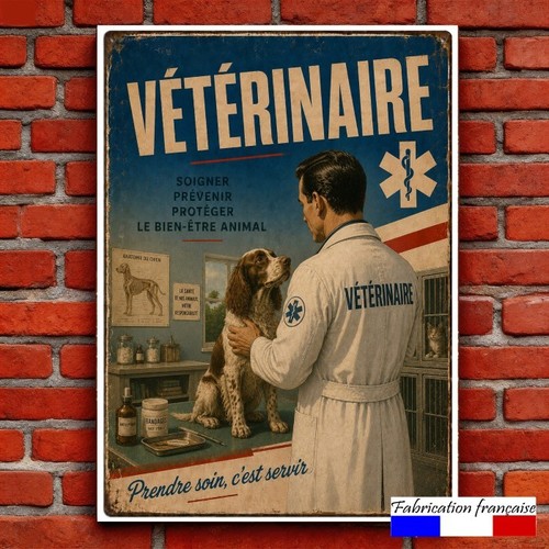Plaque métal vintage - métal,