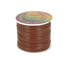 Lacet en cuir pigmenté Plat -