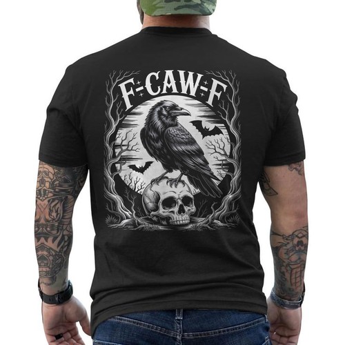 Black crow caw f funny - f-caw-f,