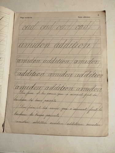 Scolaire 1917 ancien cahier - scolaire,