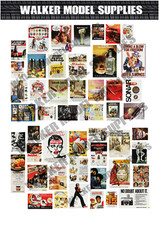 1:24 Echelle 1970 `S Publicité Poster Pré Coupe Voiture Modèle Diorama.set 1