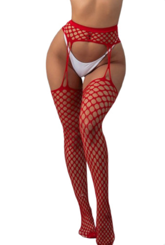 💋Bas résille rouges