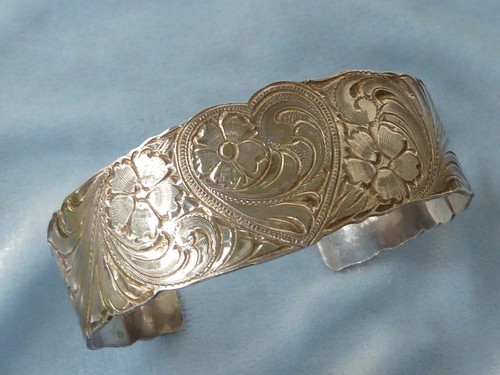 Vintage sterling silver cuff - sterling,