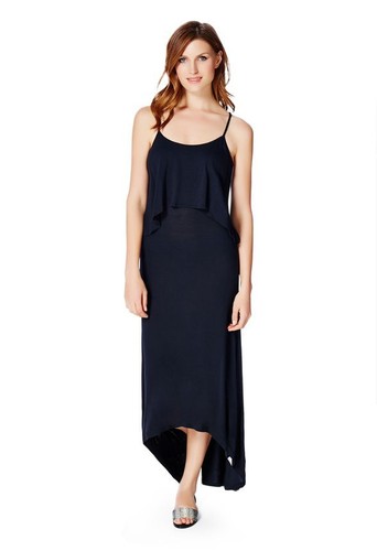 Justfab knit ruffle maxi - knit,