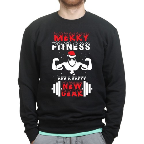 Merry fitness christmas santa - merry,