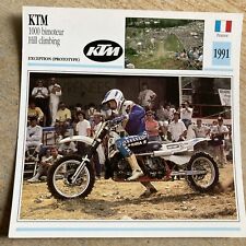 KTM proto 1000 bimoteur hill climbing 1991 carte moto collection Atlas