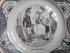 ASSIETTE PARLANTE SARREGUEMINES (REEDITION non signé) Les Devinettes - JONGLEUR