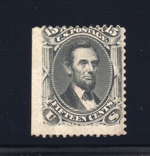 USA 1866 LINCOLN, 15c Noir