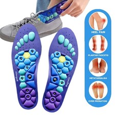 SEMELLES MAGNÉTIQUES POUR LE SOULAGEMENT DES PIEDS DOULOUREUX ; ACUPRESSION E...