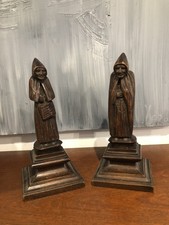 PAIRE DE  SCULPTURES EN BOIS 