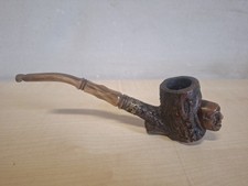 Ancienne Pipe En Bois Sculpté