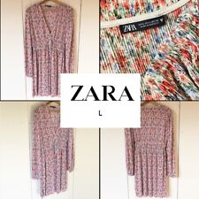 Robe plissée fleurie ZARA L