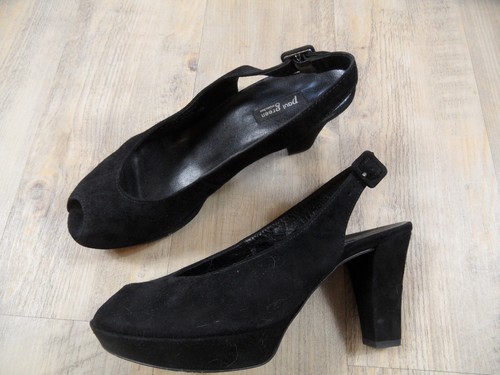 Paul green superbe peeptoes - green, en