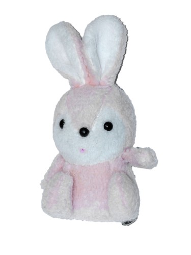 Ancienne peluche lapin rose - ancienne,