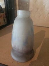 Pied De Lampe Art Deco En Pate De Verre Signé GV De Croismare Muller Degué 