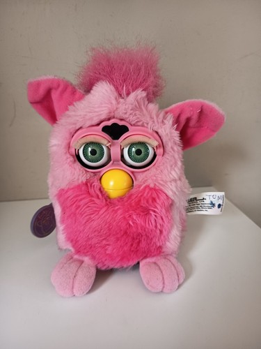 Furby pink flamingo 1999 - flamingo, blue