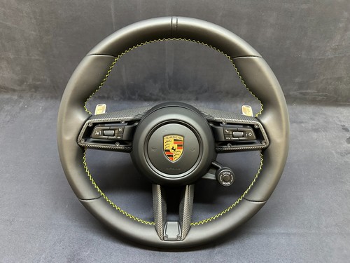 Pagaies volant cuir - volant, noir