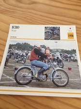 Echo 50 cm3 cyclomoteur 1958 Carte moto Collection Atlas Japon