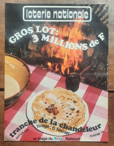 Affiche originale loterie - originale,