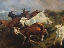 Tableau ancien peinture huile - tableau,