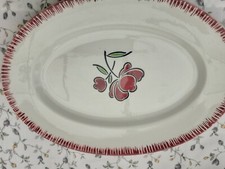 Plat Ovale En Porcelaine  Opaque De Badonvilliers