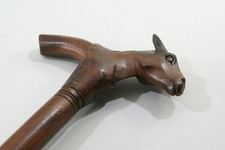 CANNE  DE MARCHE EN BOIS SCULPTE, tête de cheval, cane, walking stick