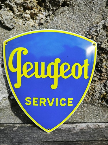 Plaque émaillée peugeot - plaque,