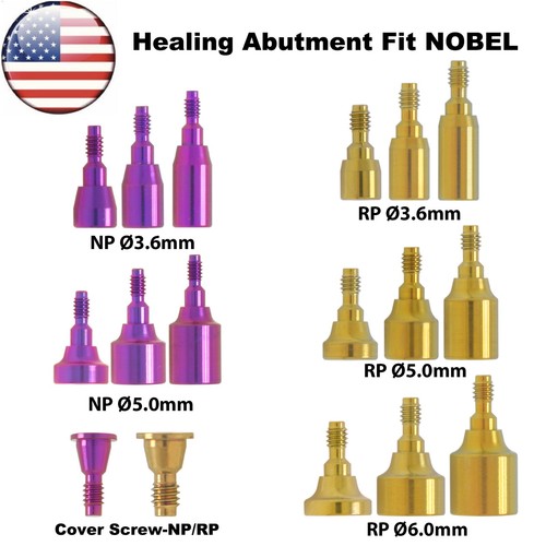 Dental healing cap abutment - healing,