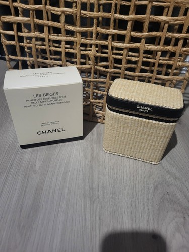 Trousse chanel beige noire - trousse,