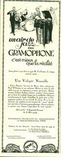 Publicité ancienne gramophone