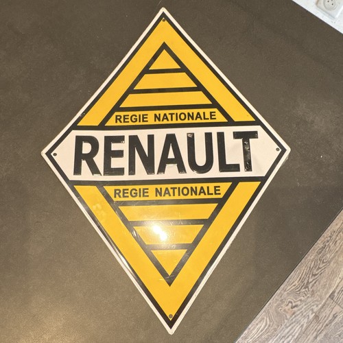 Renault plaque émaillée - plaque,