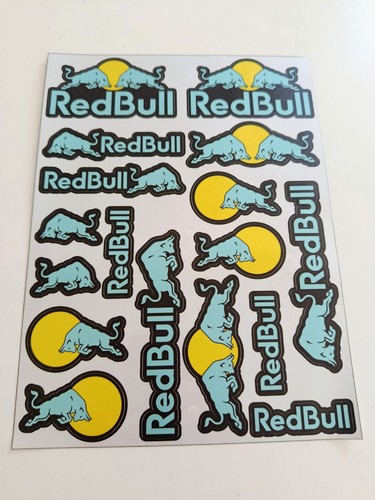 Planche stickers redbull 20x30 - redbull,