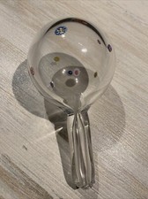 MEISENTHAL Boule à repriser ancienne Couturière verre soufflé Transparente 1900