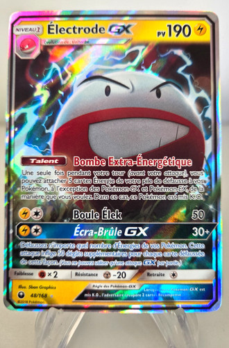 Carte pokémon electrode - pokémon, gx