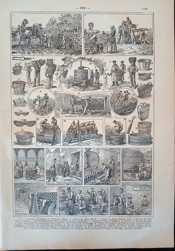 Ancienne planche papier