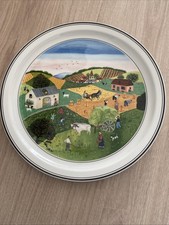 ASSIETTE VILLEROY & BOCH-LAPLAU-Décor Naïf-4 SAISON-n°2 l'été-Ø23,5cm-mural