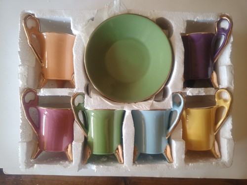 Service café aquarelle - service,